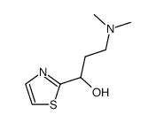 3-Dimethylamino-1-thiazol-2-yl-propan-1-ol结构式