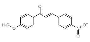 2-Propen-1-one,1-(4-methoxyphenyl)-3-(4-nitrophenyl)-结构式