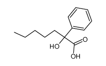 2-hydroxy-2-phenyl-heptanoic acid Structure