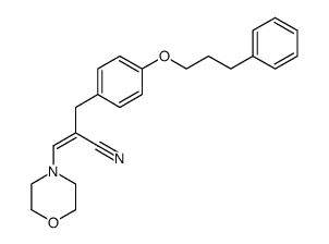 (Z)-3-Morpholin-4-yl-2-[4-(3-phenyl-propoxy)-benzyl]-acrylonitrile Structure