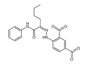 2-[(2,4-dinitrophenyl)hydrazinylidene]-N-phenylhexanamide Structure