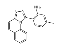 5-methyl-2-([1,2,4]triazolo[4,3-a]quinolin-1-yl)aniline结构式