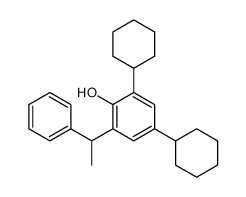 2,4-dicyclohexyl-6-(1-phenylethyl)phenol Structure