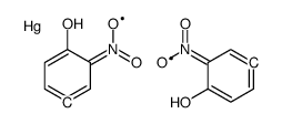 bis(4-hydroxy-3-nitrophenyl)mercury Structure