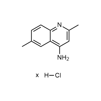 2,6-二甲基喹啉-4-胺(盐酸盐)结构式