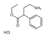 (4-ethoxy-4-oxo-3-phenylbutyl)azanium,chloride Structure