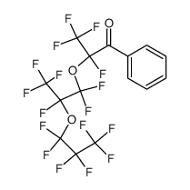 2,3,3,3-tetrafluoro-2-(1,1,2,3,3,3-hexafluoro-2-(perfluoropropoxy)propoxy)-1-phenylpropan-1-one结构式