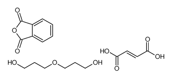 2-benzofuran-1,3-dione,(E)-but-2-enedioic acid,3-(3-hydroxypropoxy)propan-1-ol结构式