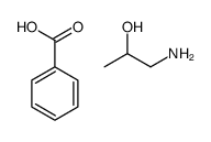 benzoic acid, compound with 1-aminopropan-2-ol (1:1) structure