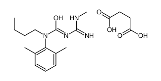butanedioic acid,1-butyl-1-(2,6-dimethylphenyl)-3-(N'-methylcarbamimidoyl)urea Structure