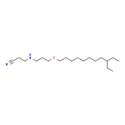 Propanenitrile, 3-[[3-(tridecyloxy)propyl]amino]-, branched Structure