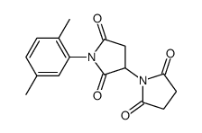 1-(2,5-dimethylphenyl)-3-(2,5-dioxopyrrolidin-1-yl)pyrrolidine-2,5-dione结构式