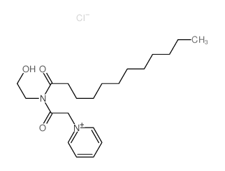 Pyridinium,1-[2-[(2-hydroxyethyl)(1-oxododecyl)amino]-2-oxoethyl]-, chloride (1:1) picture