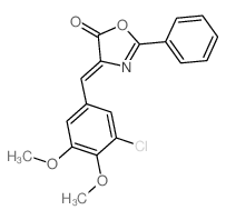 4-[(3-chloro-4,5-dimethoxy-phenyl)methylidene]-2-phenyl-1,3-oxazol-5-one Structure