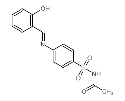 N-[4-[(6-oxo-1-cyclohexa-2,4-dienylidene)methylamino]phenyl]sulfonylacetamide structure