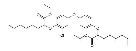 ethyl 2-[4-[3-chloro-4-(1-ethoxy-1-oxooctan-2-yl)oxyphenoxy]phenoxy]octanoate结构式