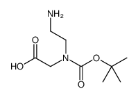 2-[2-aminoethyl-[(2-methylpropan-2-yl)oxycarbonyl]amino]acetic acid结构式