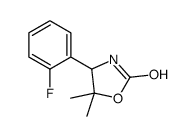 2-Oxazolidinone,4-(2-fluorophenyl)-5,5-dimethyl-(9CI) structure