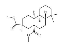 15,16-seco-13α-Beyeran-15,16-dicarbonsaeure-dimethylester Structure