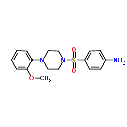 4-{[4-(2-methoxyphenyl)piperazin-1-yl]sulfonyl}aniline结构式