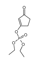 diethyl (3-oxocyclopent-1-en-1-yl) phosphate结构式