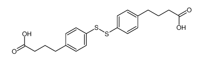 4-[4-[[4-(3-carboxypropyl)phenyl]disulfanyl]phenyl]butanoic acid结构式