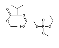 ethyl (2R)-2-[(2-diethoxyphosphorylsulfanylacetyl)amino]-3-methylbutanoate结构式