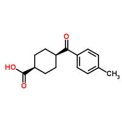 cis-4-(4-Methylbenzoyl)cyclohexanecarboxylic acid Structure