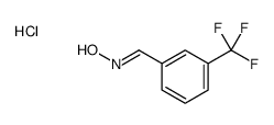 Benzaldehyde, m-trifluoromethyl-, oxime, hydrochloride, anti-结构式