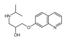1-(Isopropylamino)-3-(7-quinolyloxy)-2-propanol结构式
