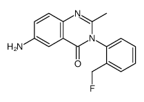 6-amino-3-[2-(fluoromethyl)phenyl]-2-methylquinazolin-4-one Structure