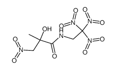 N-trinitroethyl-2-hydroxy-3-nitroisobutyramide Structure