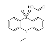 10-Ethylphenothiazine-4-carboxylic acid-5-dioxide结构式