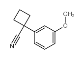 1-(3-METHOXYPHENYL)CYCLOBUTANECARBONITRILE Structure