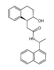 (1S,2S,R)-trans-1-(2-Hydroxy-1,2,3,4-tetrahydro-1-naphthyl)methyl N-(1-(1-naphthyl)ethyl)amide结构式