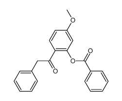 1-(2-(benzoyloxy)-4-methoxyphenyl)-2-phenylethanone结构式
