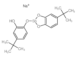 antimony; 4-tert-butylbenzene-1,2-diol结构式