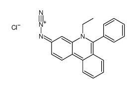 3-azido-5-ethyl-6-phenylphenanthridin-5-ium,chloride结构式