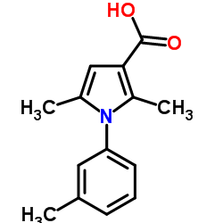 2,5-Dimethyl-1-m-tolyl-1H-pyrrole-3-carboxylic acid Structure