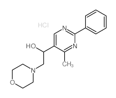 1-(4-methyl-2-phenyl-pyrimidin-5-yl)-2-morpholin-4-yl-ethanol结构式