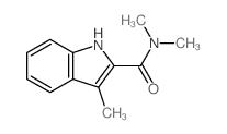 1H-Indole-2-carboxamide,N,N,3-trimethyl-结构式