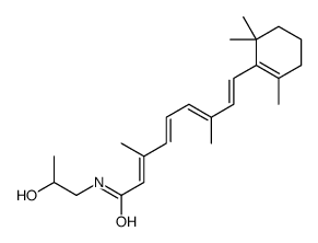 (2E,4E,6E,8E)-N-(2-hydroxypropyl)-3,7-dimethyl-9-(2,6,6-trimethylcyclohexen-1-yl)nona-2,4,6,8-tetraenamide结构式