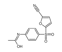 N-[4-(5-cyanofuran-2-yl)sulfonylphenyl]acetamide Structure