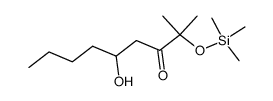 5-Hydroxy-2-[(trimethylsilyl)oxy]-2-methyl-3-nonanone Structure