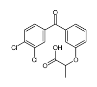 2-[3-(3,4-dichlorobenzoyl)phenoxy]propanoic acid Structure