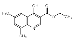 4-羟基-6,8-二甲基喹啉-3-羧酸乙酯结构式