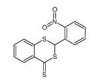2-o-nitrophenyl-1,3-benzodithian-4-thione Structure
