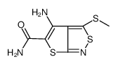 4-amino-3-methylsulfanylthieno[2,3-c][1,2]thiazole-5-carboxamide Structure