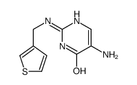 5-amino-2-(thiophen-3-ylmethylamino)-1H-pyrimidin-6-one结构式