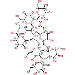 mannosyl(6)-N-acetylglucosamine(2)结构式